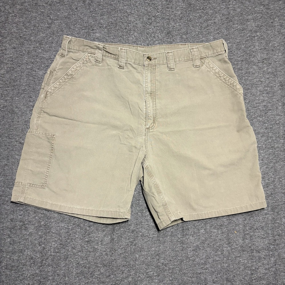 Carhartt Carpenter Shorts Mens 42 Olive High Rise Cargo Outdoor Utility Gorpcore